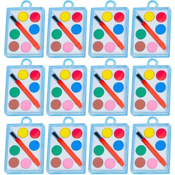 Paint Set Value Pack Favors in 6 Vibrant Colors - 6 Packs of 12 | Perfect for Art Parties, Kids' Creativity & Crafters