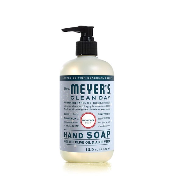 MRS. MEYER'S CLEAN DAY Liquid Hand Soap, Snow Drop (12.5 Fl Oz (Pack of 1))