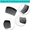 8 Packs French Twist Comb, Dwwffer Plastic Side Hair Combs with 29 Teeth Hair Comb Hair Clip Combs for Fine Hair Accessory for Women- Black