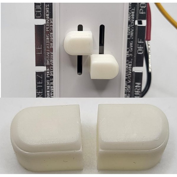Dimmer Switch Dual Knob Replacement Compatible with Lutron Skylark Dimmers & Fan Control (1 Pair)