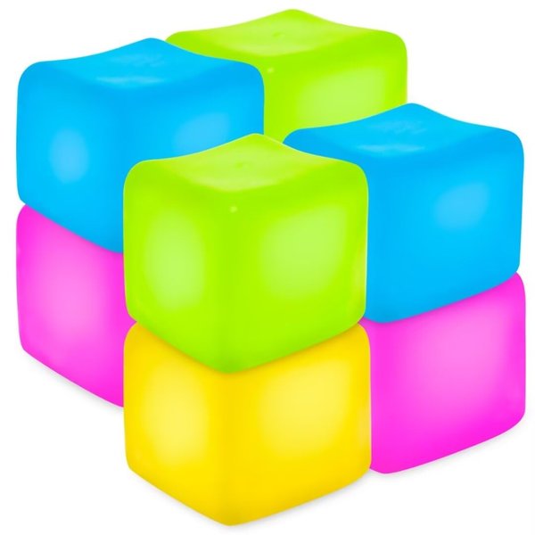 8Pcs Stress Cube Fidget Toys for Party Favors, Squishy Fidget Toys for Anxiety Relief, Slow Rise Squishy Sensory Cube for Classroom Prizes, Soft Fidget Stress Cube Toys for Students Kids Adults