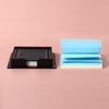Reusable Note Holder Clip Organizer Stencil 3x3 Sticky Pads Dispenser with Stencil Stickys Notes Line Stencils and Holder Reusable Note Organizer for Desk Office Home School Supplies