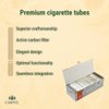 Cartel Carbon Filtered White Cigarette Tubes - 200 Count, 84mm