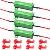 Twidec/4Pcs 50W 8Ohm LED Load Resistors For Fix LED Hyper Flash Turn Signal Light Bulb Fast Blink Error Code Warning Cancellor RX24-50W8-4X