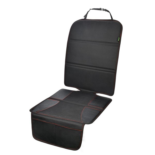 PIDO car seat Protector Under Baby , Mat for Leather Seats,Carseat with Thick Padding and Storage Pockets to Protect Vehicle Cloth and Leather Upholstery