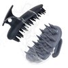 PHOVSUV 2pcs Shampoo Brush Hair Scalp Massager,100% Silicone Scalp Scrubber,Scalp Exfoliator for Stress Relax Hair Growth(Black+Grey)