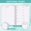 2024 Appointment Book - 7" x 10" Weekly Appointment Book 2024 from January 2024 - December 2024, Flexible Cover, 2024 Spiral Binding Planner with Monthly Tabs, Teal Watercolor