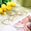 Bunnycool 2 Pcs Crystal Cat Ears Headband Rhinestone Cat Ear Tiaras Hair Band Party Cosplay Costume Accessory for Girls Women Golden Silver