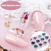 Nail Art Shell Slices, 12 Boxes Colorful Irregular 3D Nail Abalone Slices Nail Art Shell Stones Nail Sequins Decoration