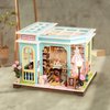 Foyucool DIY Miniature House Kit, Dollhouse Kit with Furnitures, 1:24 Mini House Making Kit for for Adult to Building, Halloween/Home Decorations/Gifts for Family and Friends, Tailor's Store