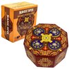 Magic Spin Secret Puzzle Box- Money and Gift Card Holder in a Wood IQ Tricky Lock Box with Hidden Compartments Brainteaser