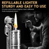 Pressure-Relief/Cool Lighter, Wheel Kerosene Lighter, Reusable Windproof Trench Lighter, Vintage Fine Copper Lighter, Classic Brass Lighter, Unique Birthday Gifts
