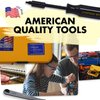 Chapman MFG 7331 All-Purpose Standard Screwdriver Set - Includes Phillips, SAE Allen Hex & Slotted/Flathead Bits - Complete Set Offers 24 USA Made Insert Bits + Mini Ratchet Hand Tool (Yellow Case)