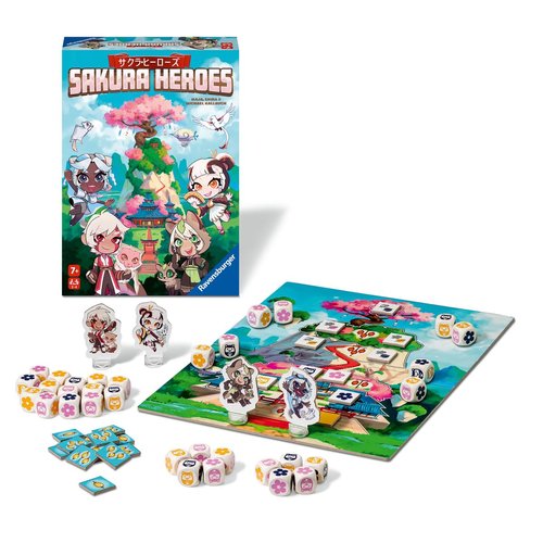Ravensburger Sakura Heroes – A Fast-Paced Dice Game for Anime Fans Ages 7 and Up
