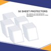 Performore 50 Sheet Protectors, Durable Clear Page 8.5 X 11 Inch for 3 Ring Binder, Plastic Sheet Sleeves, Durable Top Loading Paper Protector with Reinforced Holes, Archival Safe