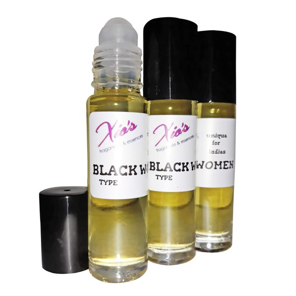 xios Fragrances & Essences -Black Woman -Unique For Ladies! Body Oil 3 Bottles (1/3 oz Roll On Bottle)