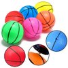 Shindel 6Pcs Mini Basketball, Small Basketball for Toddlers, Kids and Adults Basketball Party Favors Mini Toy Basketball with Pump Suitable for Pool, Indoors, Outdoors