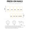 24 Pcs Long Press on Nails White French Tips Fake Nails Butterfly Rhinestone Full Cover Nails Tips Coffin False Nails with Charms Nail Decorations Glitter Acrylic Nails Glue on Nails for Women Girls