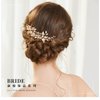 Samlbale Gold Hair Accessories Bride Wedding Hair Pins, Bridal Head Piece Gold Hair Pins Hair Accessories for Women girls Pack of 2