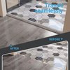 Art3d Self Adhesive Vinyl Floor Transition Strip, Laminate Floor Strip Floor Flat Divider Strip for Joining Floor Gaps,Carpet Threshold, Floor Tiles（4 FT, 1.57in, Gray）