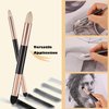 2Pcs Sketch Blending Sponge Pens, Double Headed, Washable & Reusable, Blending Stump Drawing Art Blenders for Artists, Student, Ideal for Highlighting, Shadowing, Detailing, and Correcting Drawings
