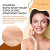 AYADARA Boho Body Acne Body Wash, 8oz, Back Acne Treatment Body Wash, Acne Body Wash With Hydrating Aloe Vera, Body Acne Wash that Hydrates Skin, Body Wash for Sensitive Skin Men and Women, 50+ Uses