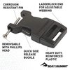 Sea To Summit Unisex's 1 Pin Field Repair Side Release Buckle-Black, 25 mm
