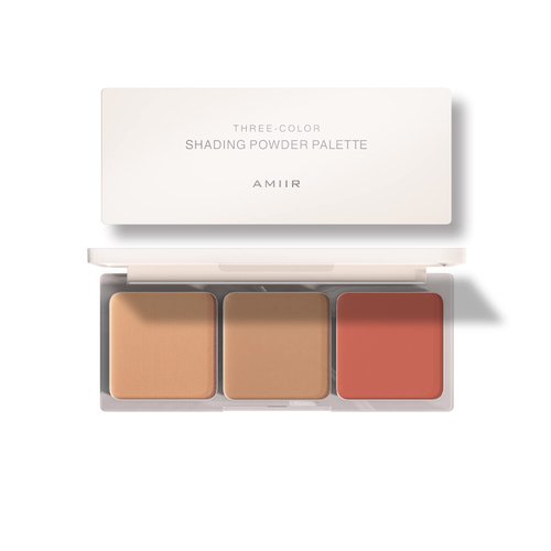 AMIIR Bronzer Powder Matte Contour Palette, 3-in-1 Highlighter Makeup Blush for Cheeks, Vegan and Cruelty Free, Forever Sun Kissed