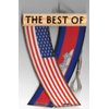 Cambodia and USA Cambodian American Asian Rearview Mirror Mini Banner Hanging Flags For The Car Unity Flagz™..