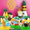 PHOGARY 9 Pcs Summer Pool Honeycomb Centerpieces, Beach Honeycomb Centerpieces Hawaiian Luau Table Toppers Pool Party Decorations Tropical Aloha Table Centerpiece for Summer Pool Beach Hawaii Birthday