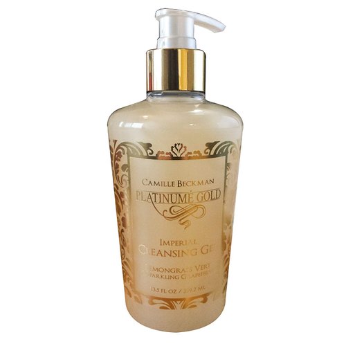 Camille Beckman Platinume Gold Imperial Cleansing Gel, Lemongrass Vert & Sparkling Grapefruit, 13.5 oz