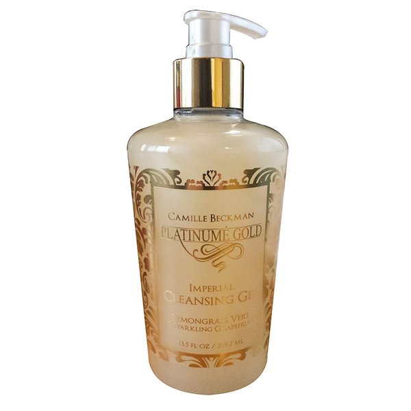 Camille Beckman Platinume Gold Imperial Cleansing Gel, Lemongrass Vert & Sparkling Grapefruit, 13.5 oz