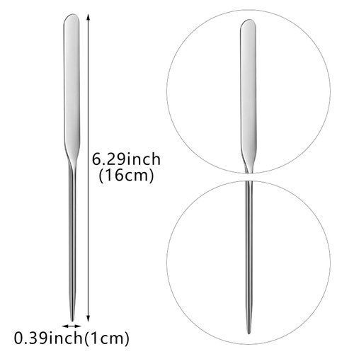 6 Pack Stainless Steel Makeup Spatula Foundation Liquid Foundation Mixer Face Cream Applicator Cosmetic Mixing Tool for Foundation Eye Shadow Cream