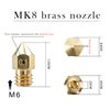 XIFOWE MK8 Nozzles 24 pcs 3D Printer Brass Nozzles 0.2mm, 0.4mm,0.6mm, 0.8mm, 1.0mm CR-10 Nozzle with DIY Tools and Metal Storage Box for CR-8 / CR-10 / Ender 3 / Ender 3S / 5/6 and so on…