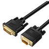 Kirzi DVI(Sources) to VGA (Display) Cable, Uni-Directional DVI-D 24+1 to VGA Cord, Gold-Plated Connectors, 1080P Full HD for HDTV, PC, Host, Laptop, Monitor, Projector, Black Cable (6.6ft)