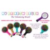 My Rainbow Hair Brush with Hair Tie. (PINK)