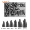 50Pcs Fishing Sinkers Weights Kit Worm Fishing Sinker Weight Bullet Lead Sinkers Fishing Set