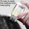 Hair Growth Scalp Massager and Oil Applicator Comb - Easy-to-Use Dispenser for Hair Care Nutrients (White)