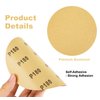 MIDO Professional Abrasive Premium 6 Inch PSA Sanding Discs 100 PCS Aluminum Oxide Sandpaper with Sticky Back 180 Grit Self Adhesive Sandpaper Roll for Orbital Sander