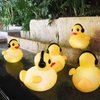 Floating Solar Lights, 16 inch Waterproof LED Pool Accessories, Glow Duck Inflatable Solar Powered Lights that Float for Pond,Hot tub,Party-2pcs