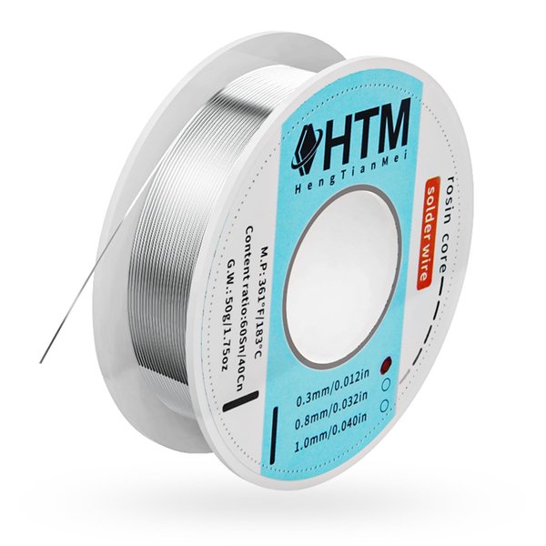 63/37 Rosin Core Tin Lead Solder Wire For Electrical Soldering(0.3mm/50g)