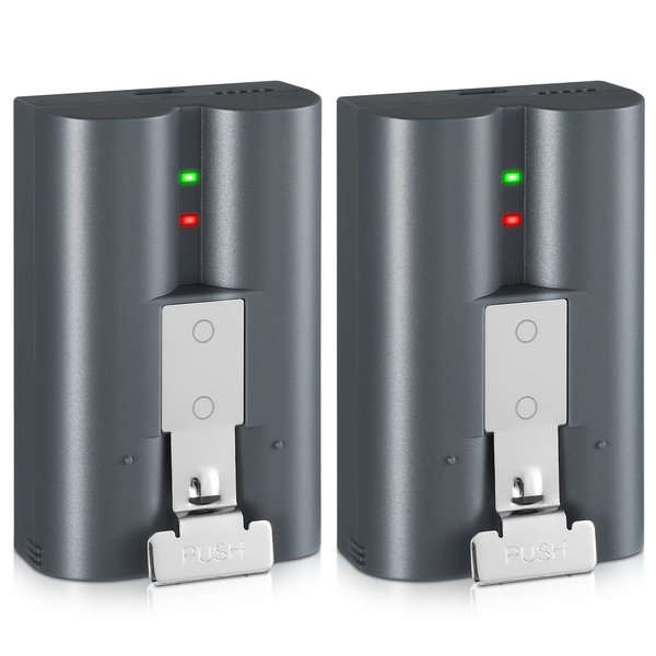 Etrhtec 2 Packs 6040mAh Rechargeable Battery Compatible with Ring-Video Doorbell 2/3/4, Video Doorbell 3 Plus, Stick Up Cam Battery (2nd & 3rd Gen) and Spotlight Cam Battery