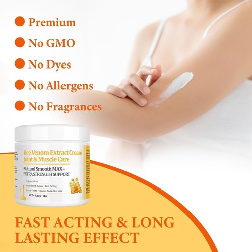 Zealand Bee Venom Professional Serum Treat, Joint & Muscle & Bone Gel - Easy to Use Fast Acting Soothing Effective Help for Back, Neck, Hand, Foot, Knee, Muscle, Shoulder, Hip, Nerves