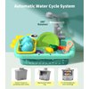 Geyiie Mini Toddler Sink Toy, Play Sink with Running Water, Automatic Water Cycle System and 13Pcs Rich Kitchen Accessories, Kids Pretend Role Play Dinosaur Dishwasher Toys for Boys and Girls