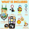 Innofans Baby Car Seat Toy with Music, Mirror, Animals - Portable Infant Travel Activities and Sensory Stroller Toys