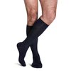 Sigvaris Men's Sea Island Cotton 191 Calf High Compression Socks 15-20mmHg - Navy - B (Medium)