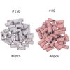 MZCMSL 80pcs Small 3mm Sanding Bands for Nail Drill, 80#150# Grit Nail File Bands for Acrylic Nails Gel Nail Prep Manicure