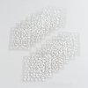 30 Sheets White Flower Nail Art Stickers, White Flower with Rhinestones Designs Nail Decals 3D Self Adhesive Nail Stickers Nail Art Supplies White Flower Stickers for Nails Decorations