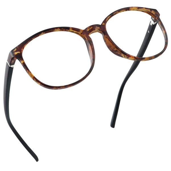 LifeArt Blue Light Blocking Glasses, Anti Eyestrain, Computer Reading Glasses, Gaming Glasses, TV Glasses for Women Men, Anti Glare (Tortoise, 1.00 Magnification)