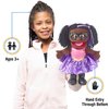 14" Superhero, Black Girl, Hand Puppet